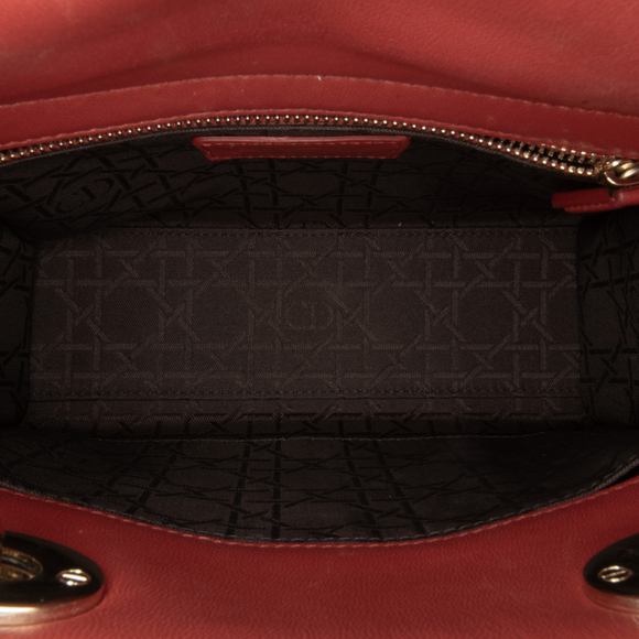 Pre-Loved Dior Small Lambskin Cannage My ABCDior Lady Dior - Picture 6 of 12